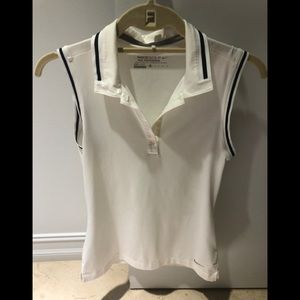 NIKE DRI-FIT women’s white  golf shirt  XS